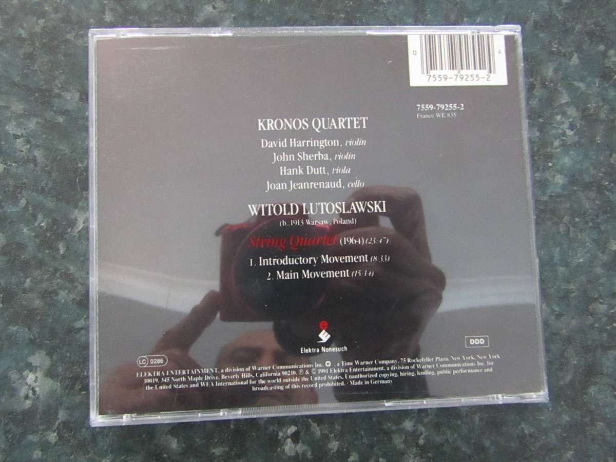 Kronos Quartet, Witold Lutoslawski - String Quartet (CD)