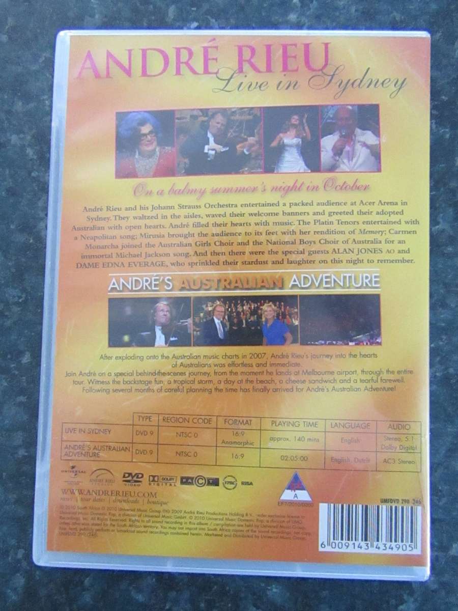 André Rieu - Live in Sydney 2009 (2 DVD)