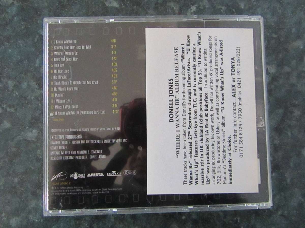Donell Jones - Where I Wanna Be (CD)