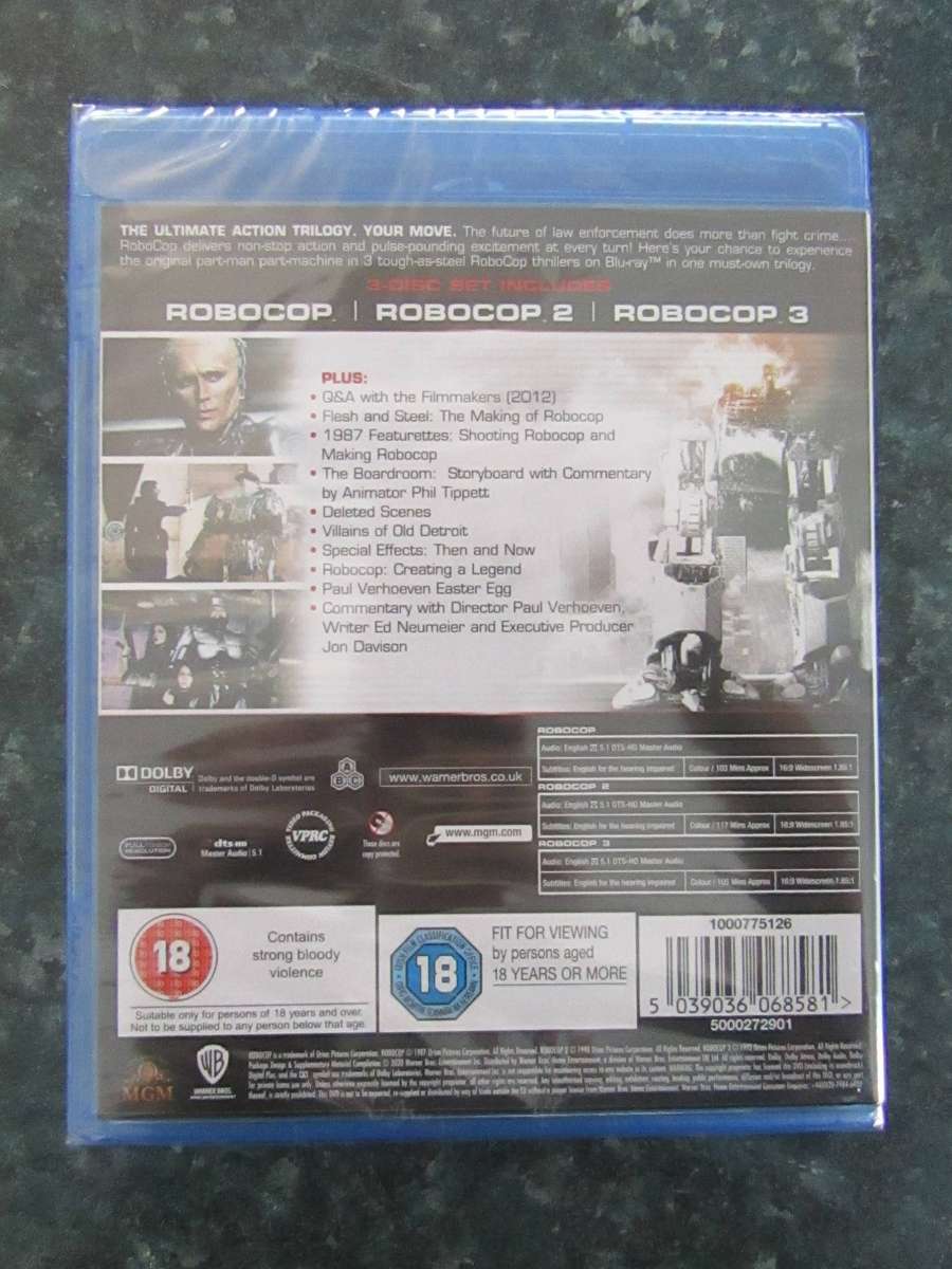 Robocop/Robocop 2/Robocop 3 (Blu-ray)