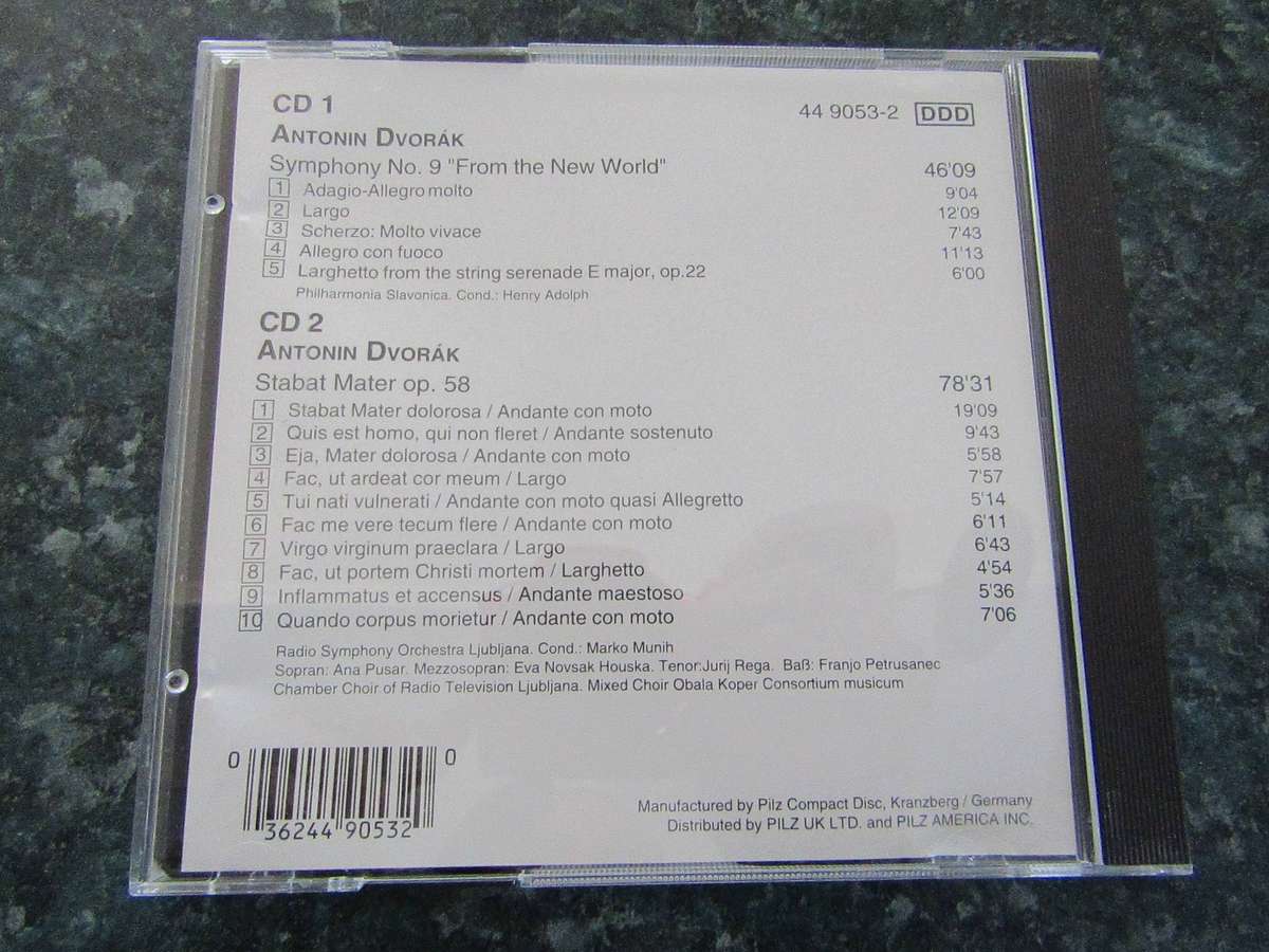 Antonín Dvořák - Symphony No. 9 From The New World / Stabat Mater (2 CD)