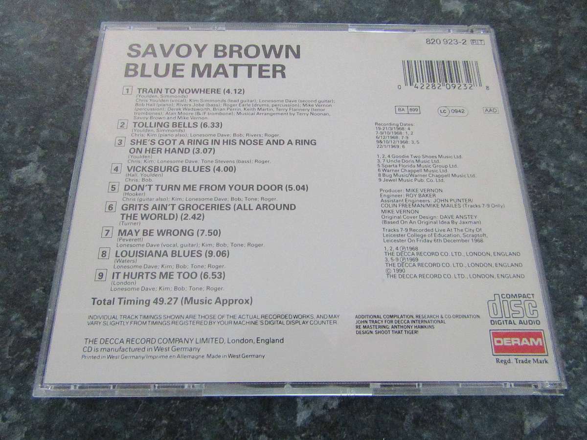 Savoy Brown - Blue Matter [Remastered] (CD)