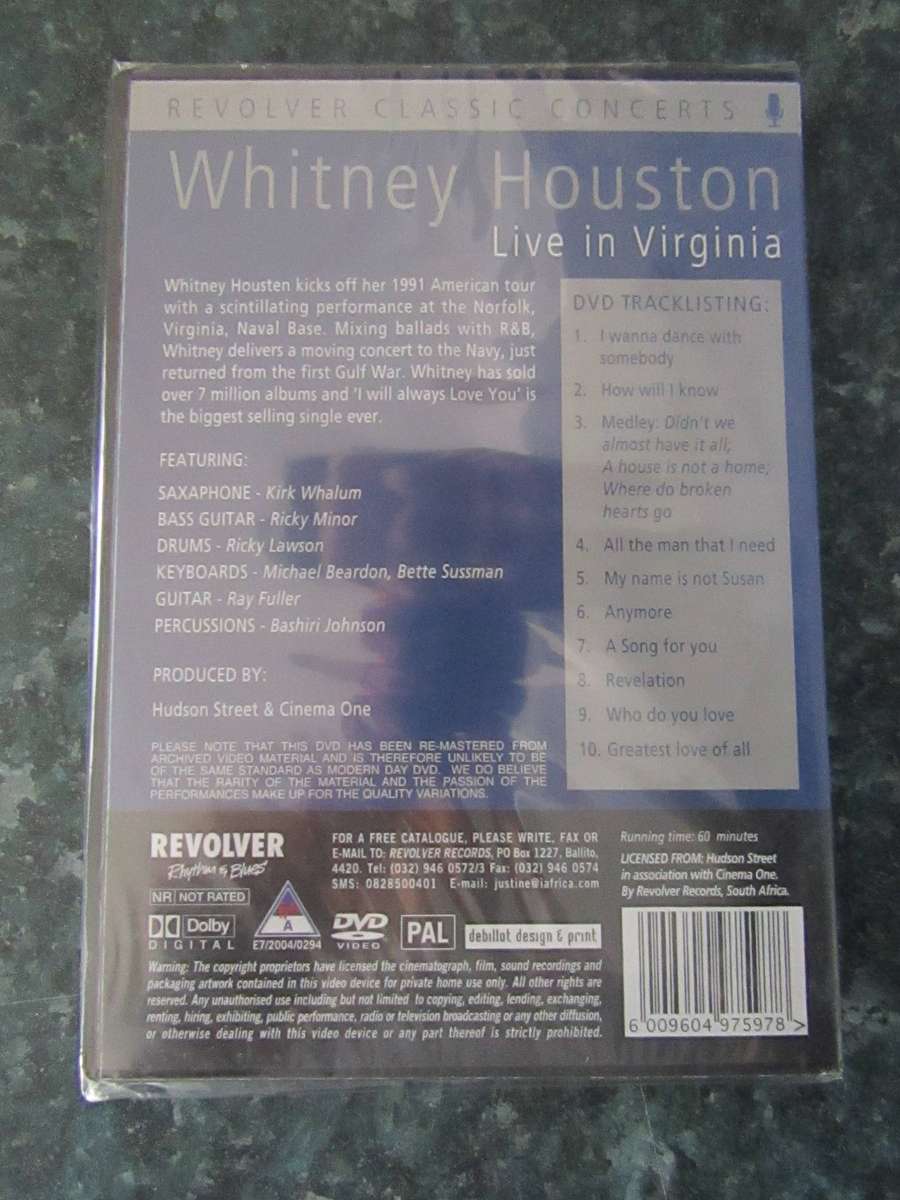 Whitney Houston - Live In Virginia (DVD)