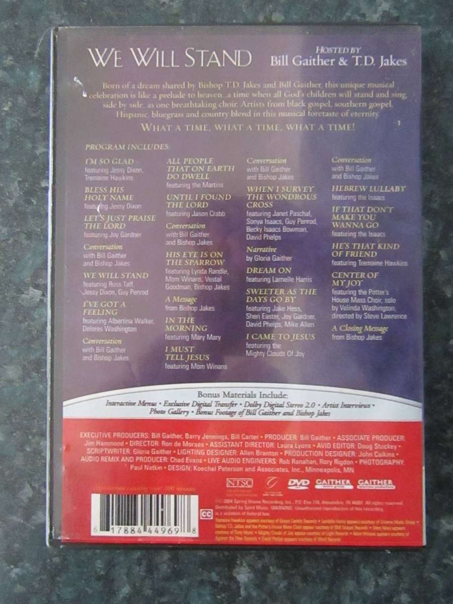 Gaither Gospel Series - We Will Stand Hosted By Bill Gaither & T.D. Jakes (DVD)