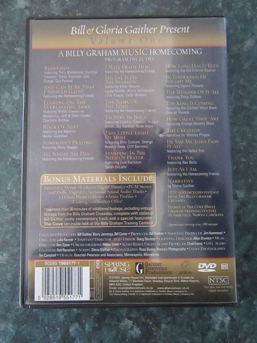 Bill & Gloria Gaither Present - A Billy Graham Music Homecoming Volume 1 (DVD)