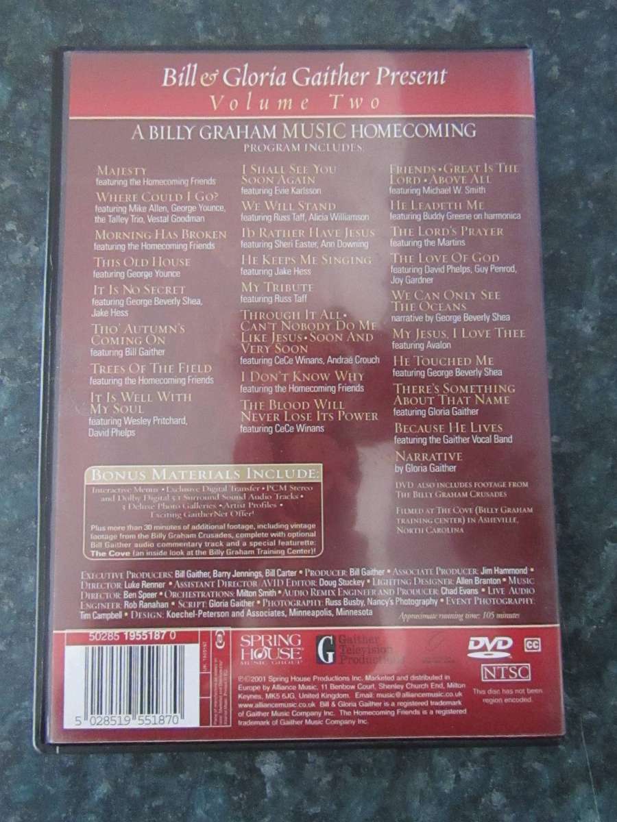 Bill & Gloria Gaither Present - A Billy Graham Music Homecoming Volume 2 (DVD)