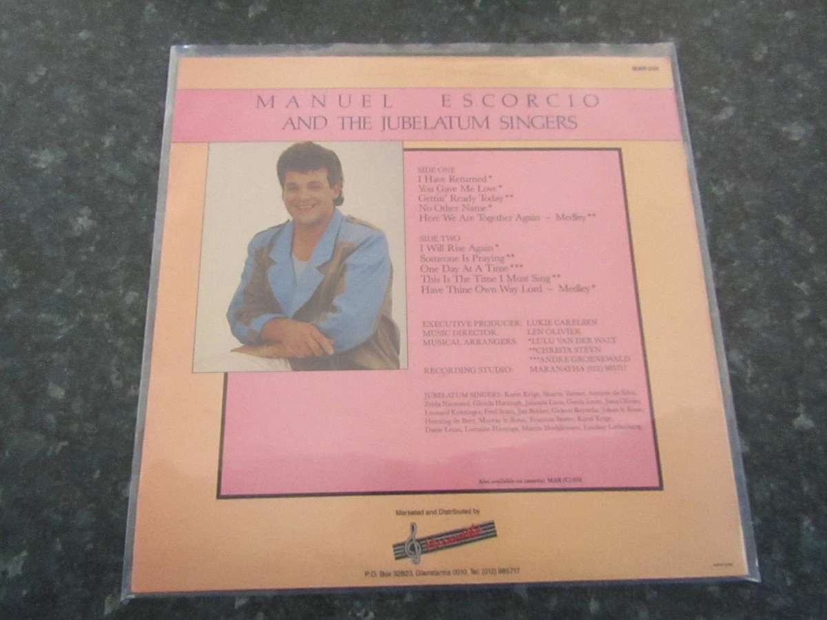 Manuel Escorcio and The Jubelatum Singers - I Will Rise Again (Vinyl LP)
