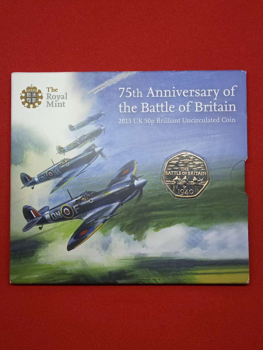 75TH ANNIVERSARY OF THE BATTLE OF BRITAIN 50P COIN