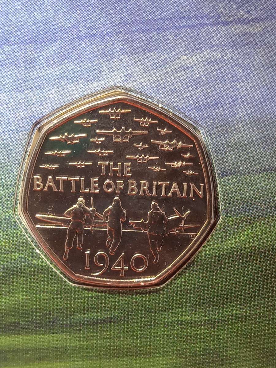 75TH ANNIVERSARY OF THE BATTLE OF BRITAIN 50P COIN