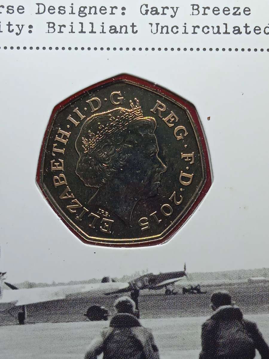 75TH ANNIVERSARY OF THE BATTLE OF BRITAIN 50P COIN