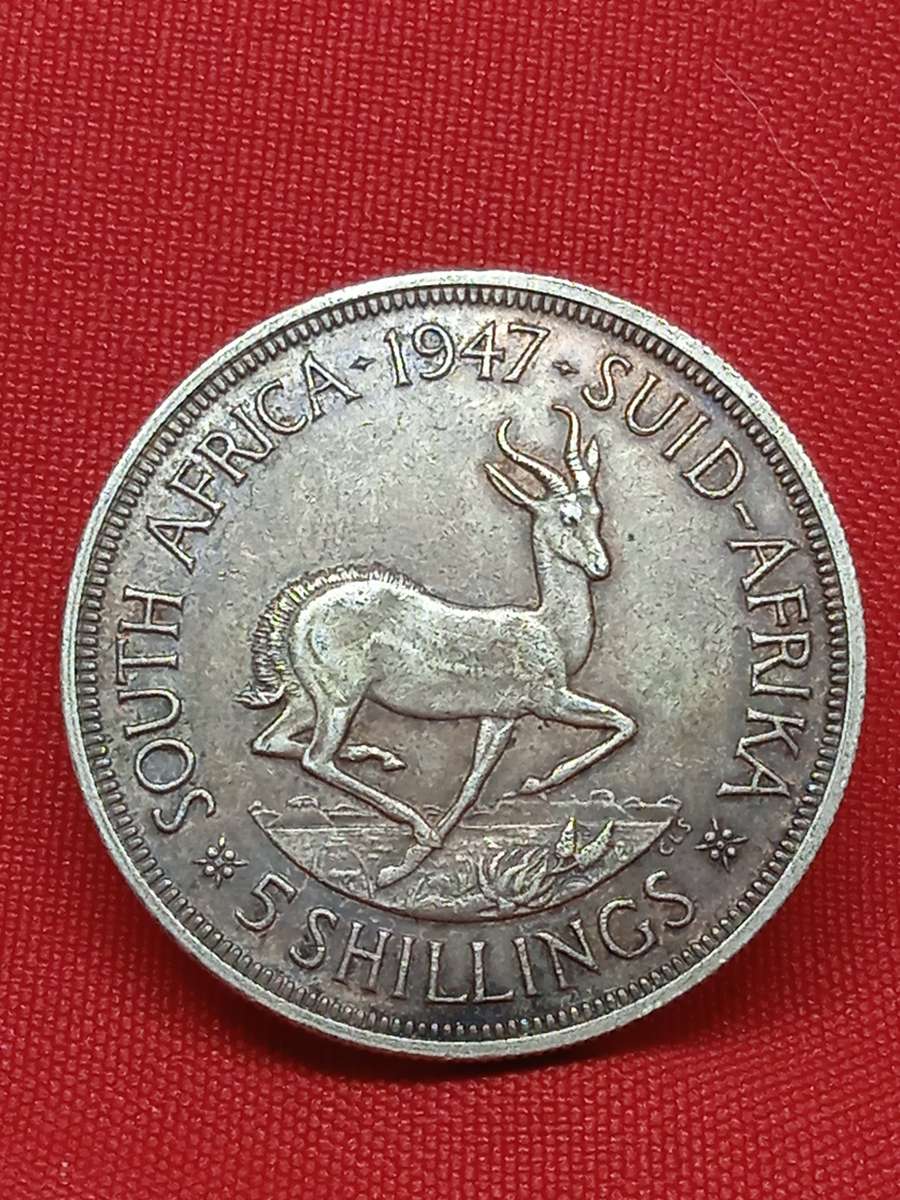 1947 SILVER 5 SHILLINGS