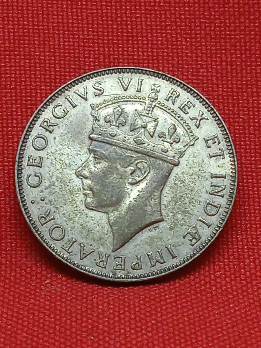 1937 EAST AFRICA SILVER 1 SHILLING