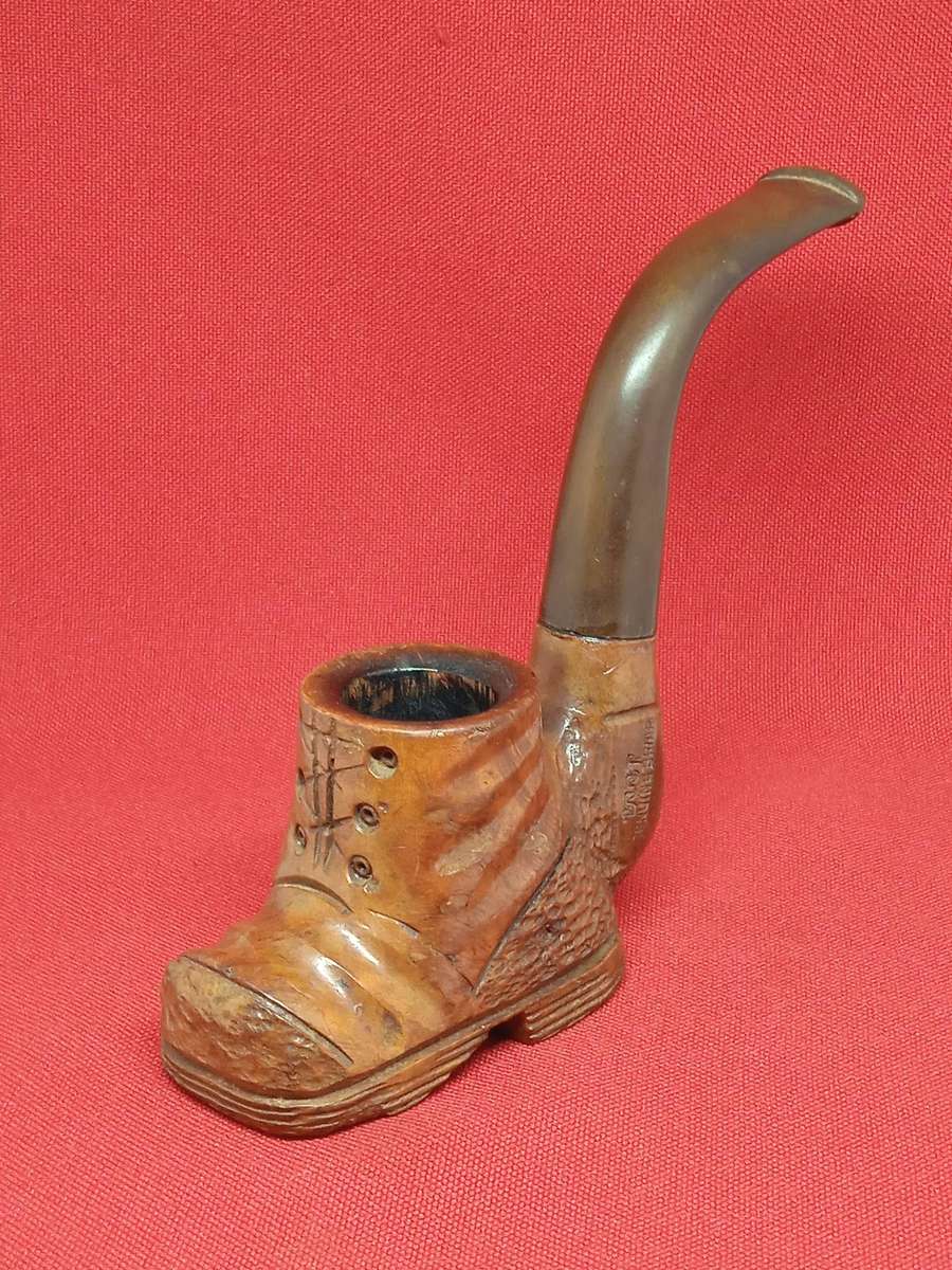 VINTAGE GENUINE BRIAR BOOT SMOKING PIPE