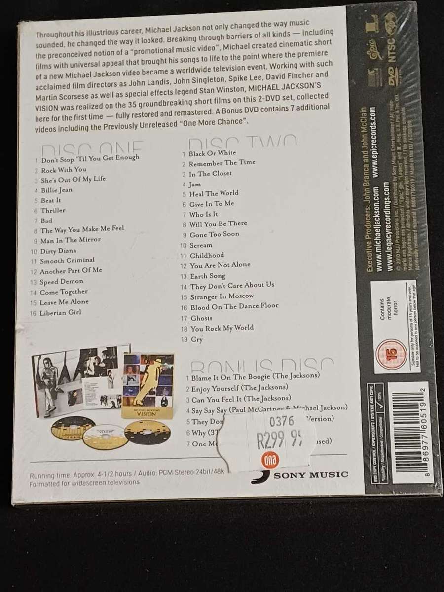 MICHAEL JACKSON'S - VISIONS 3 CD BOX SET