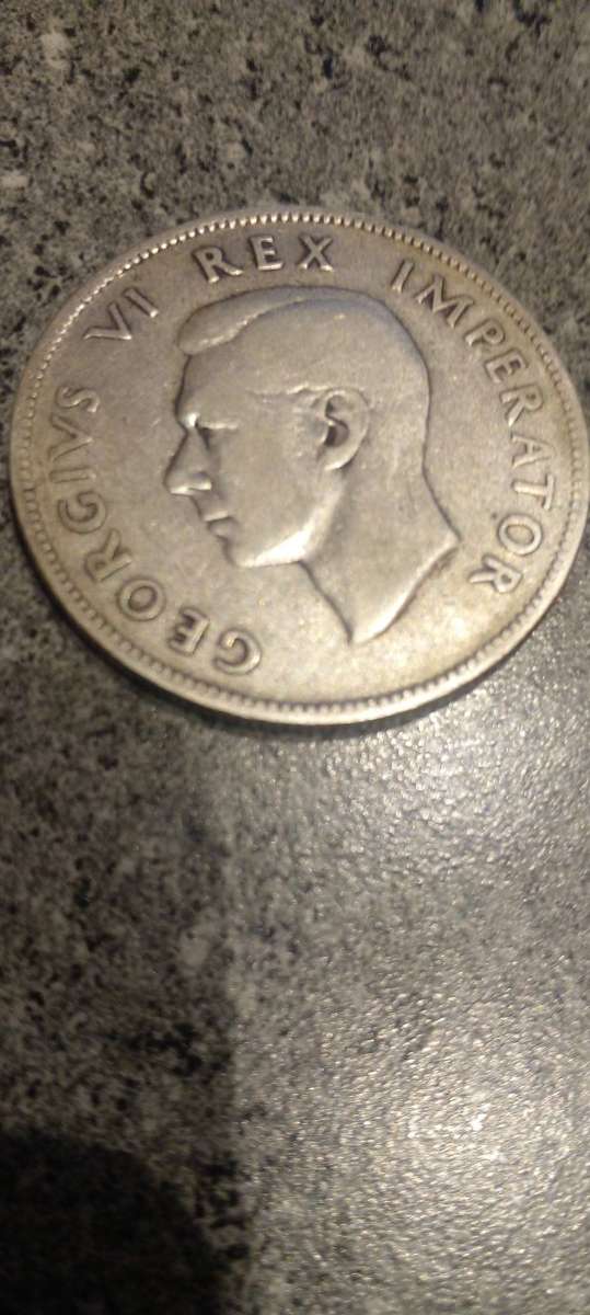 RARITY.1939 UNION HALF CROWN.SILVER.