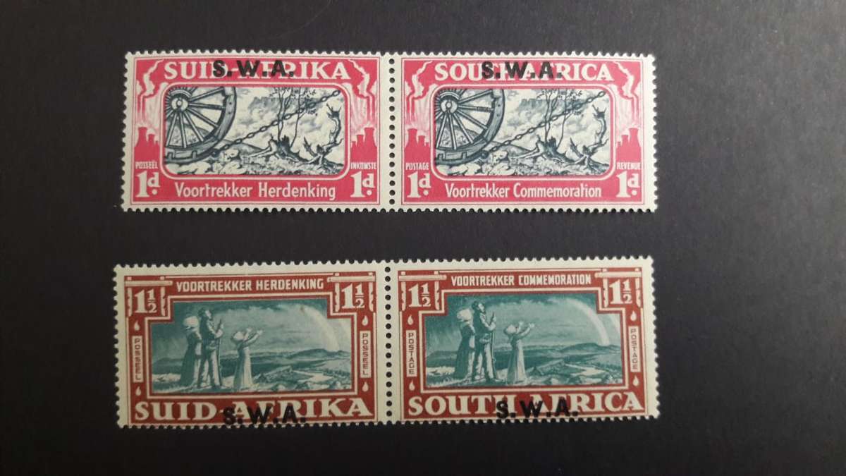 SWA 1938, 14 Dec. VOORTREKKER COMMEMORATION, set, MH, CV R 750.00