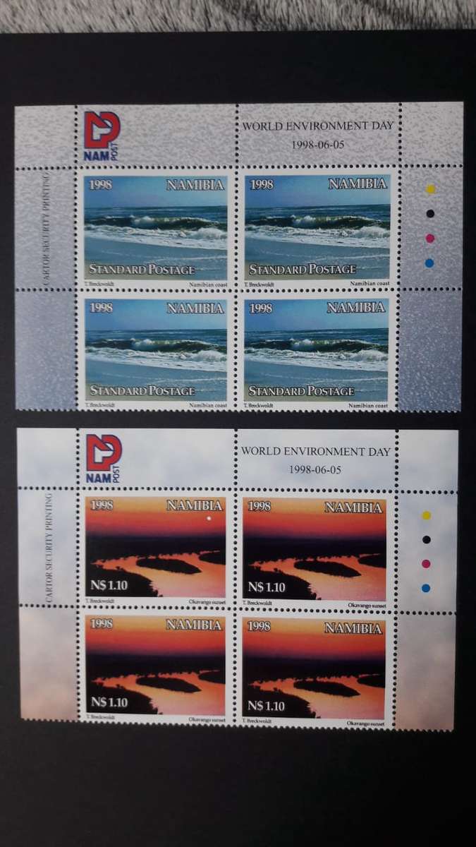 NAMIBIA 1998: - WORLD ENVIRONMENT DAY controll block of 4