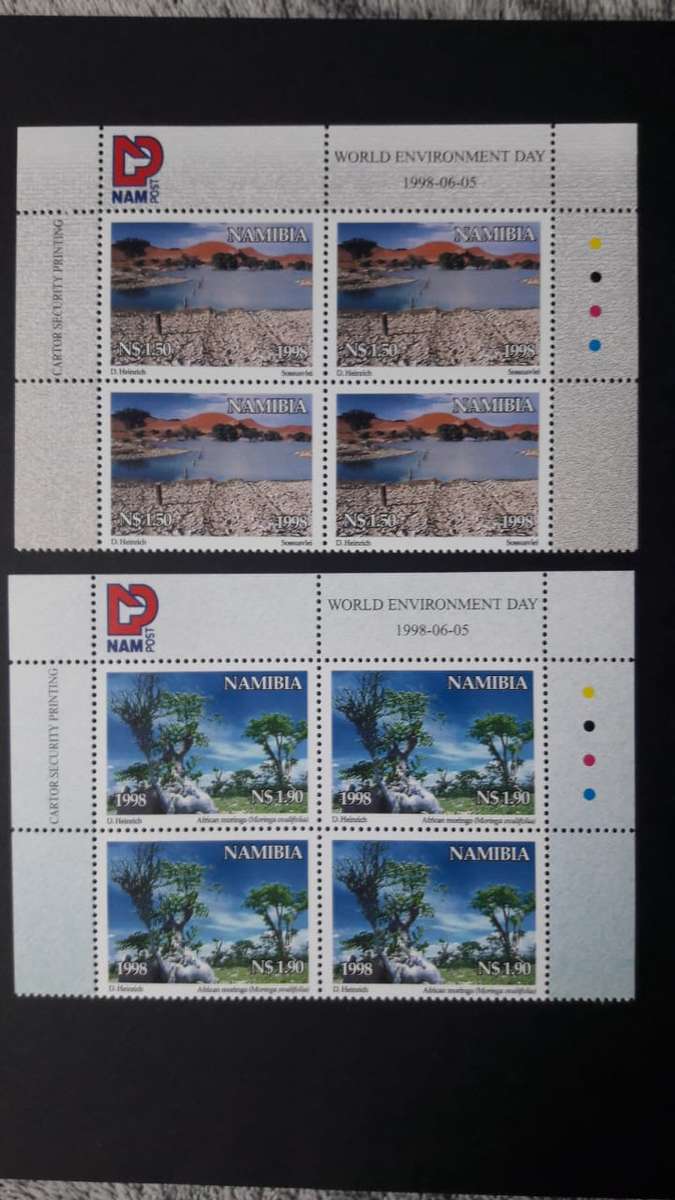 NAMIBIA 1998: - WORLD ENVIRONMENT DAY controll block of 4
