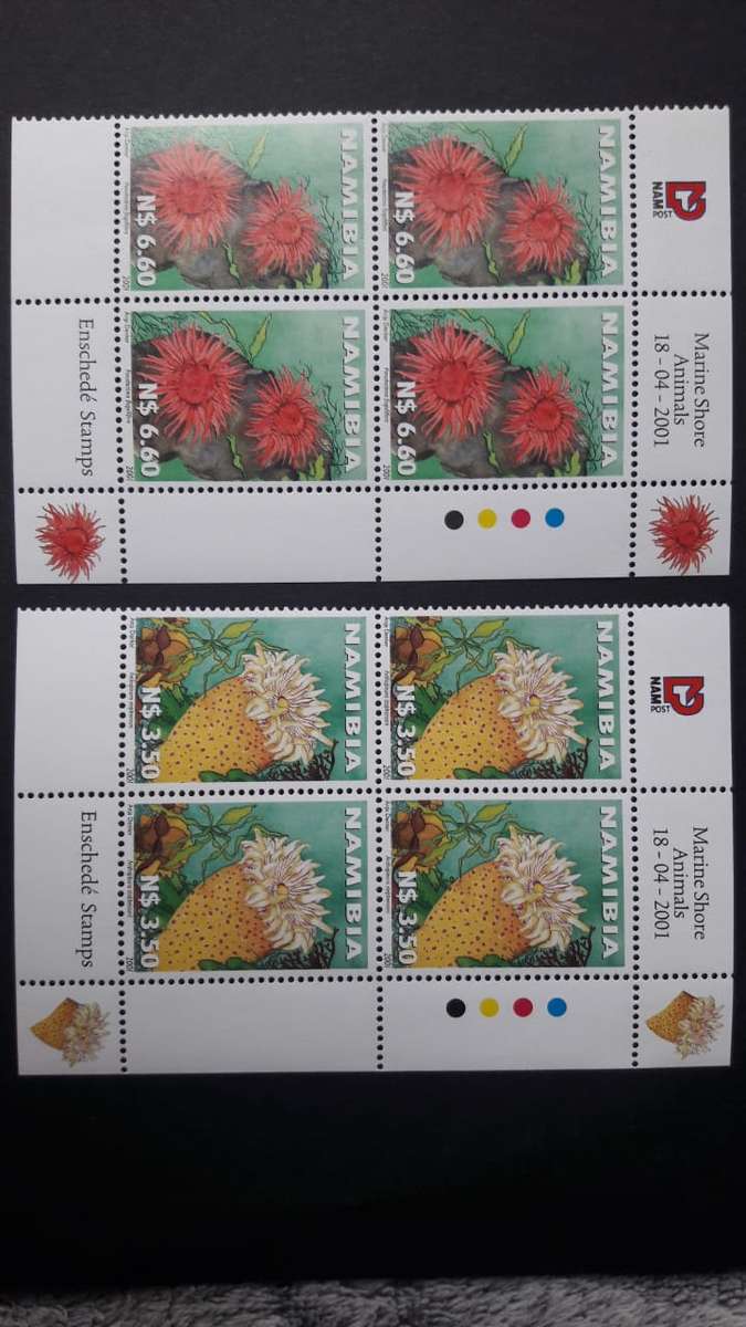 Namibia 2001 sea anemones full set controlls