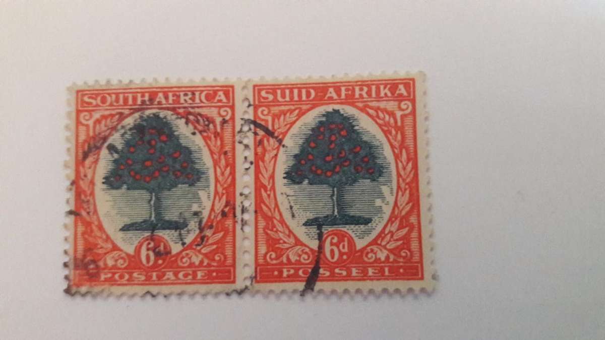RSA 1947 - 1954 6d pair used