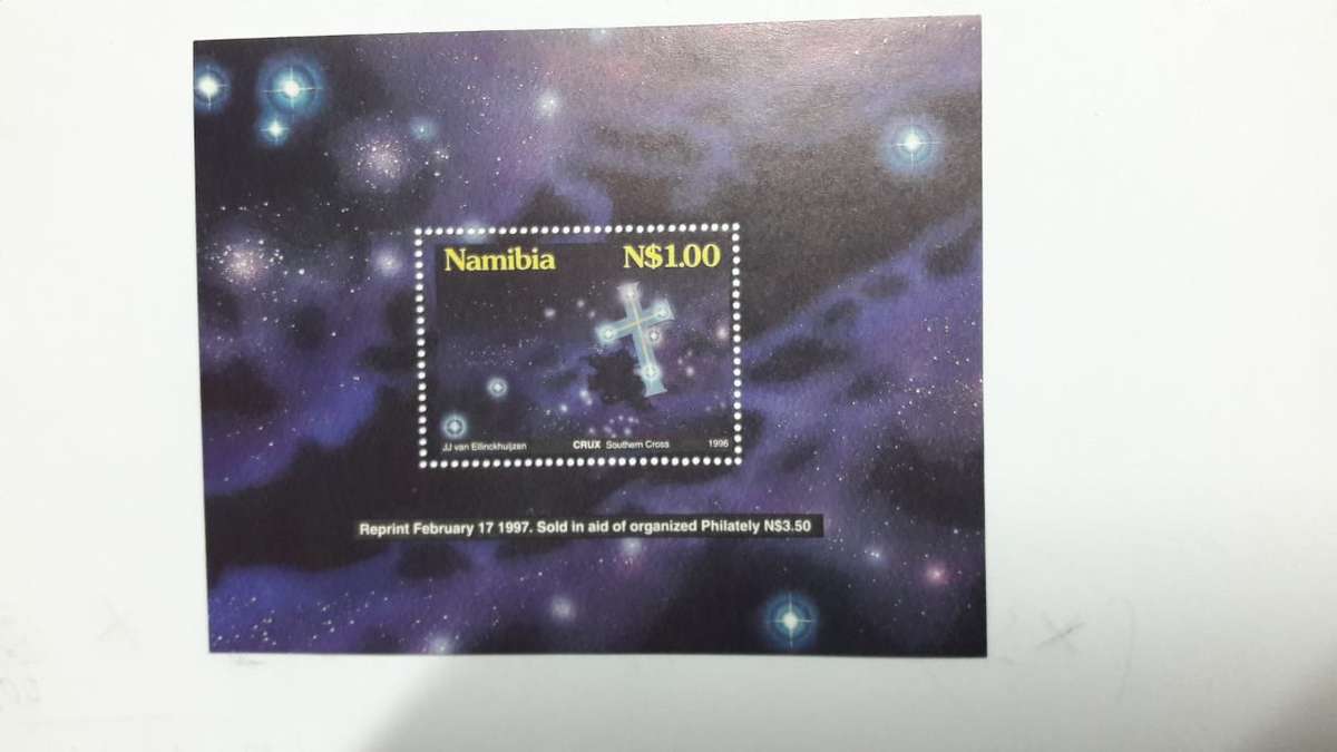 NAMIBIA MINIATURE SHEET 1996: STARS IN THE NAMIBIAN SKY MNH (SACC 159a) + Reprint
