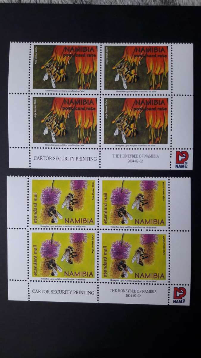 Namibia 2004 full set block of 4