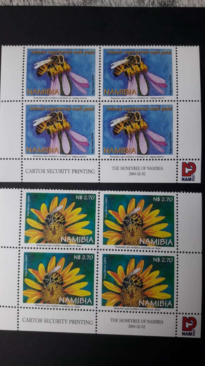 Namibia 2004 full set block of 4
