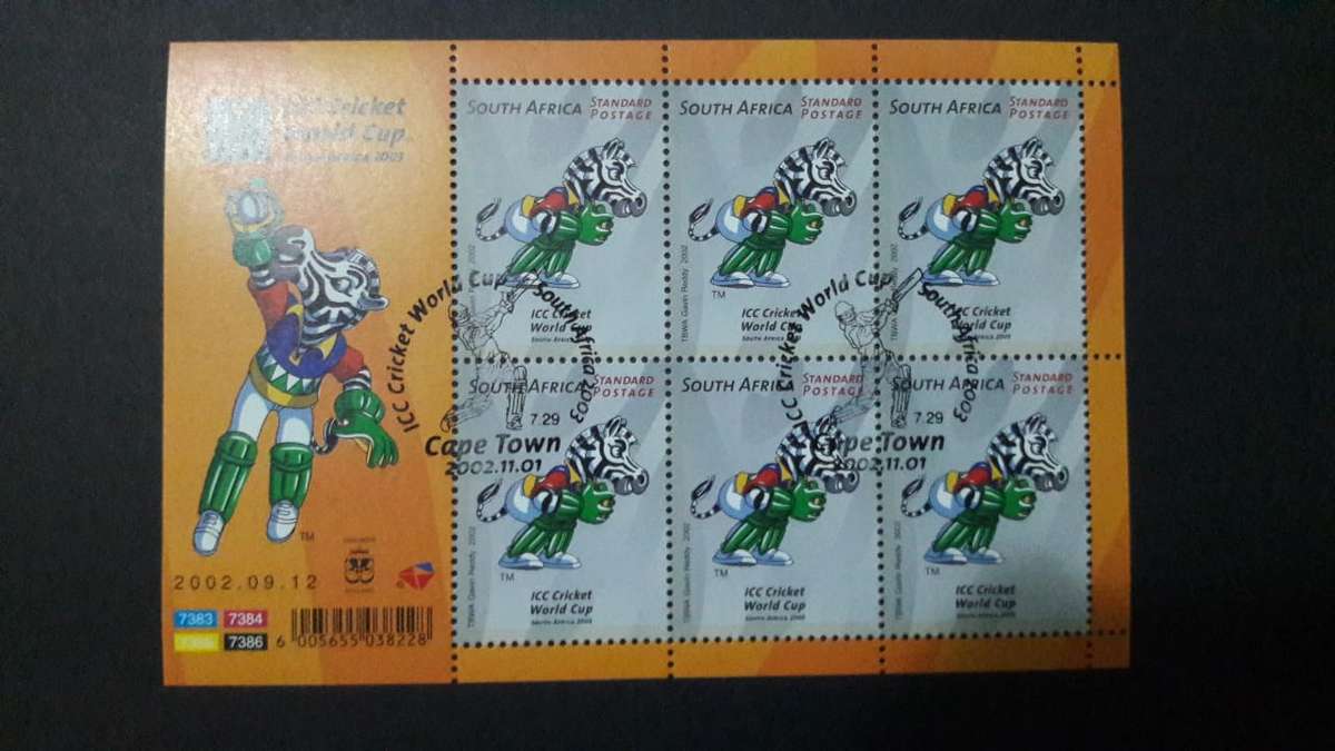 RSA 7.52 (2002) - ICC Cricket World Cup CTO Cancelled Full Sheet