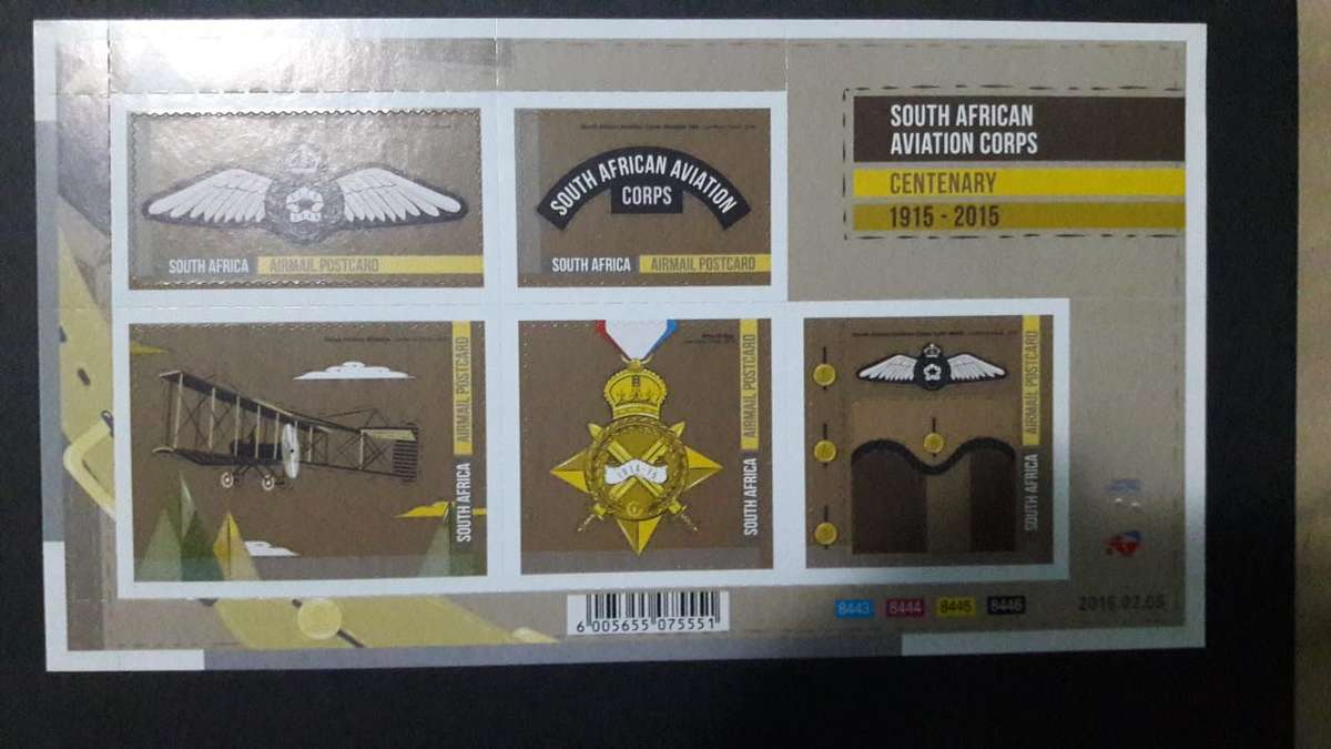 RSA - Full Sheet of 5 - 2015 - MNH