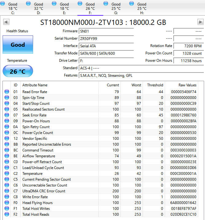 18TB SATA  Like New  Perfect for NAS or Backup!