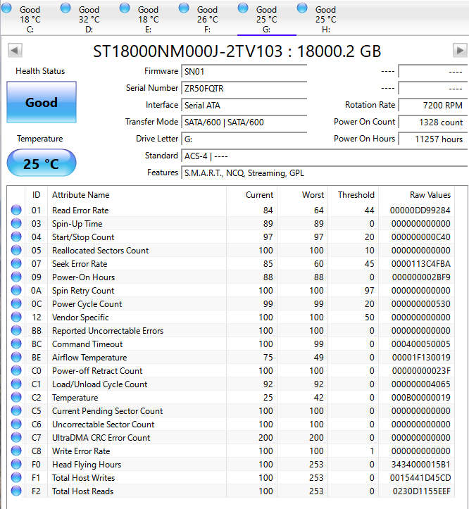 18TB SATA  Like New  Perfect for NAS or Backup!