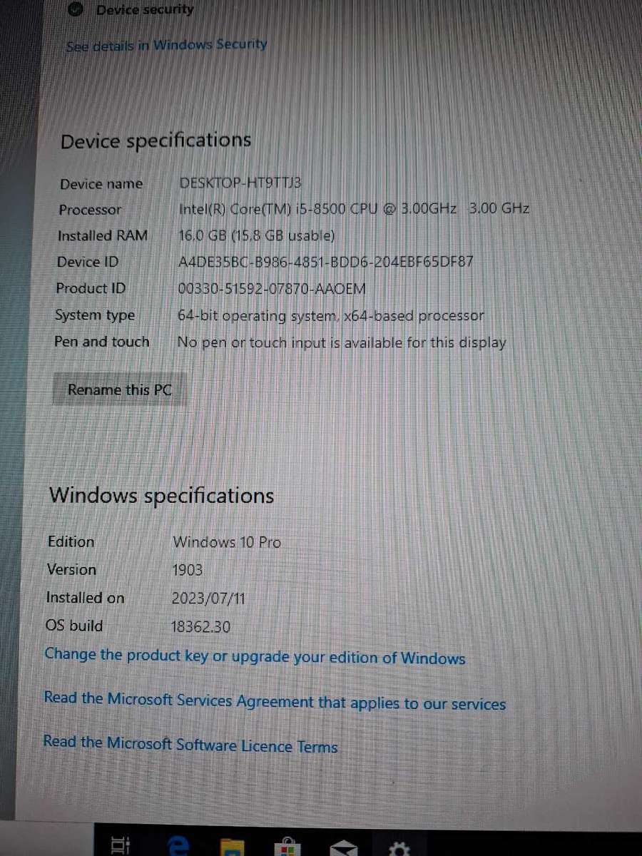 Dell precision 3430 i5 8500 pc