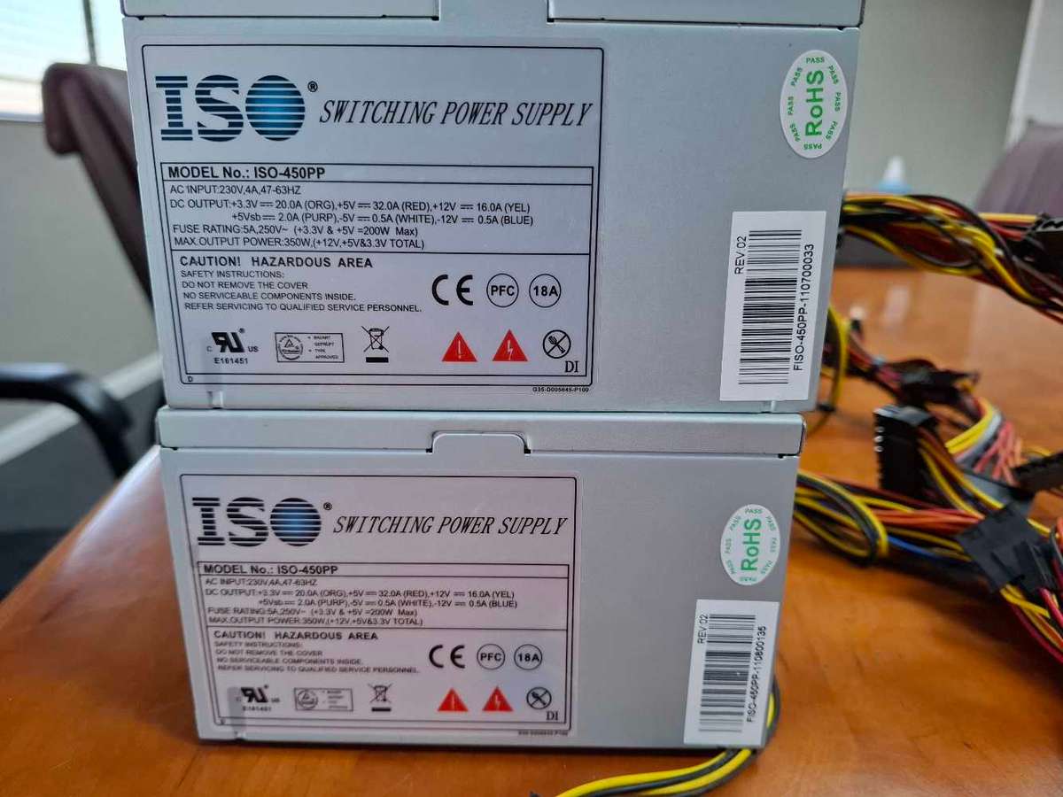 4 x Computer power supply,s