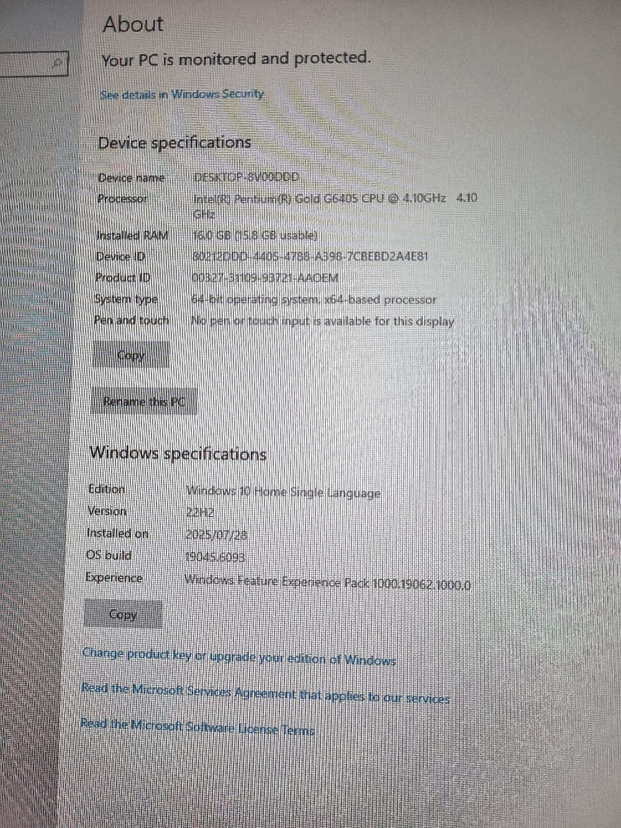 Pentium gold 10th gen mecer pc