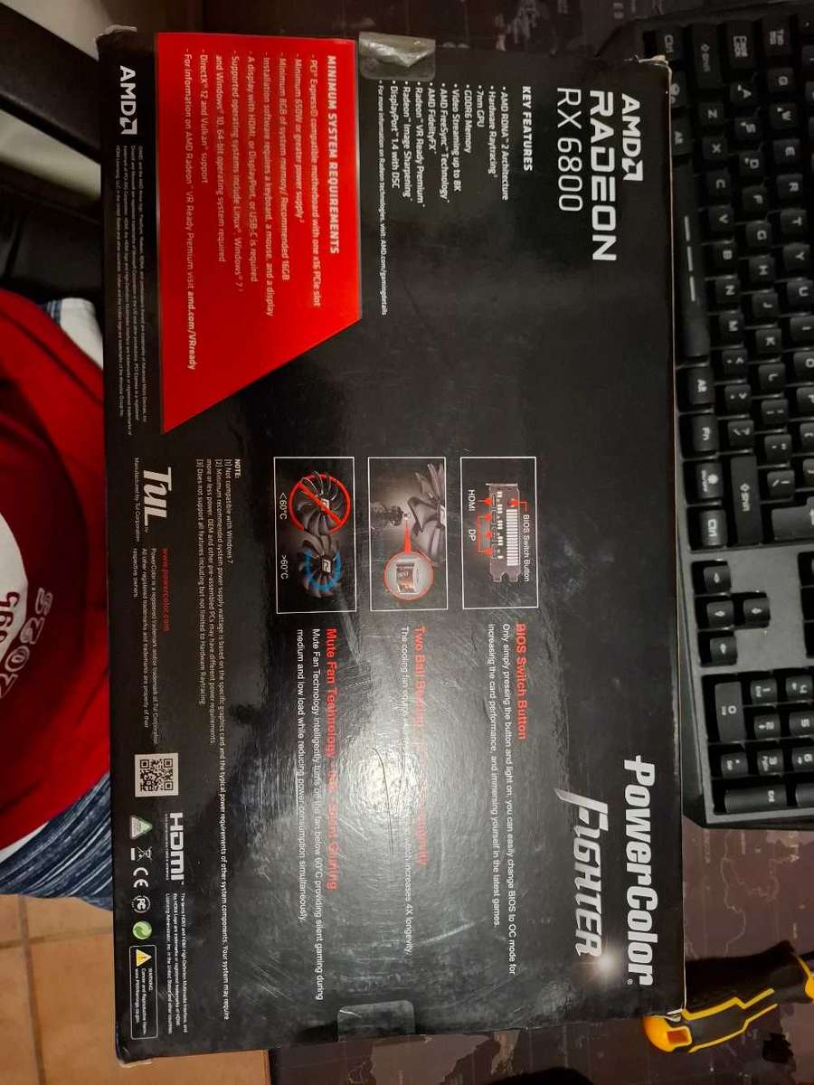 Faulty powercolor rx 6800 16gb gpu