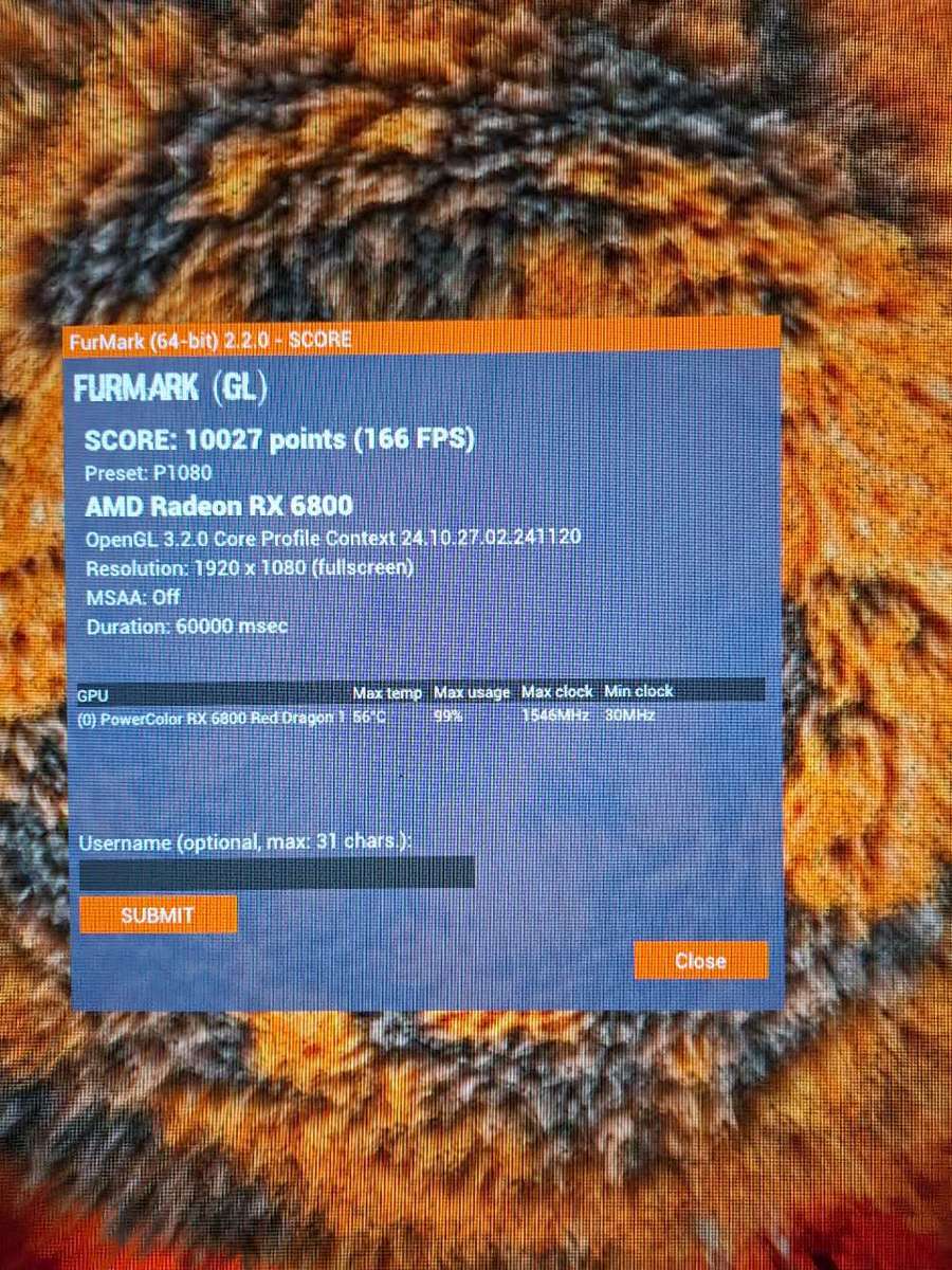 Faulty powercolor rx 6800 16gb gpu