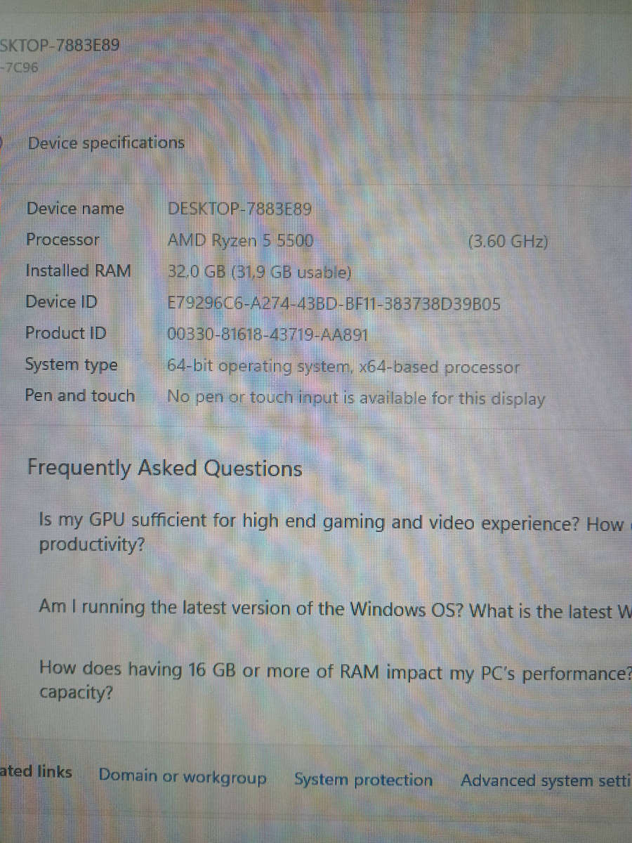 Ryzen 5 5500 rtx 3060 12gb gaming pc