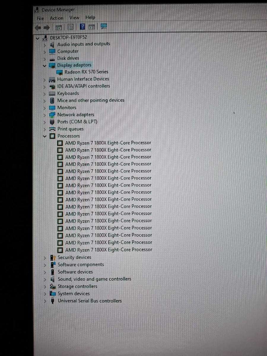 Ryzen 7 1800x  gaming pc