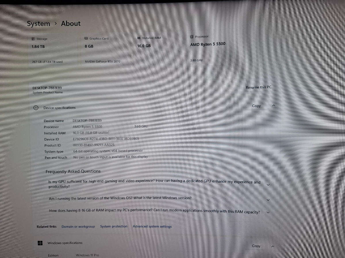 Ryzen 5 5500 gaming pc