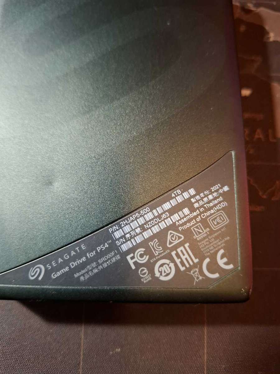 Seagate 4tb ps4 hardrive