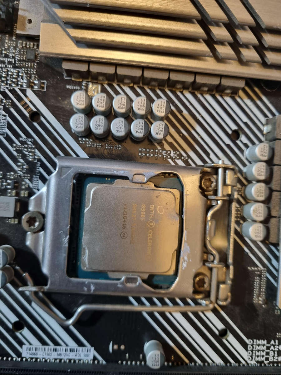 Asus prime lga 1200 motherboard and cpu