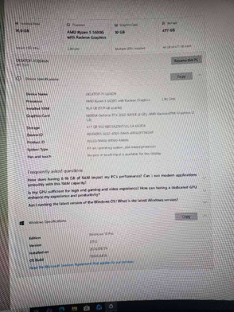 Ryzen 5 5600g gaming pc