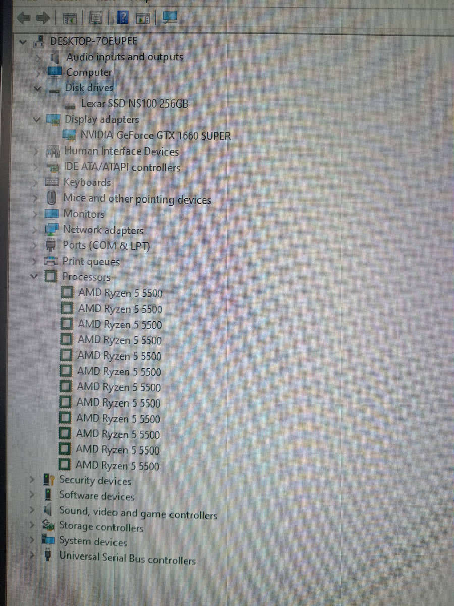 Ryzen 5 5500 gaming pc