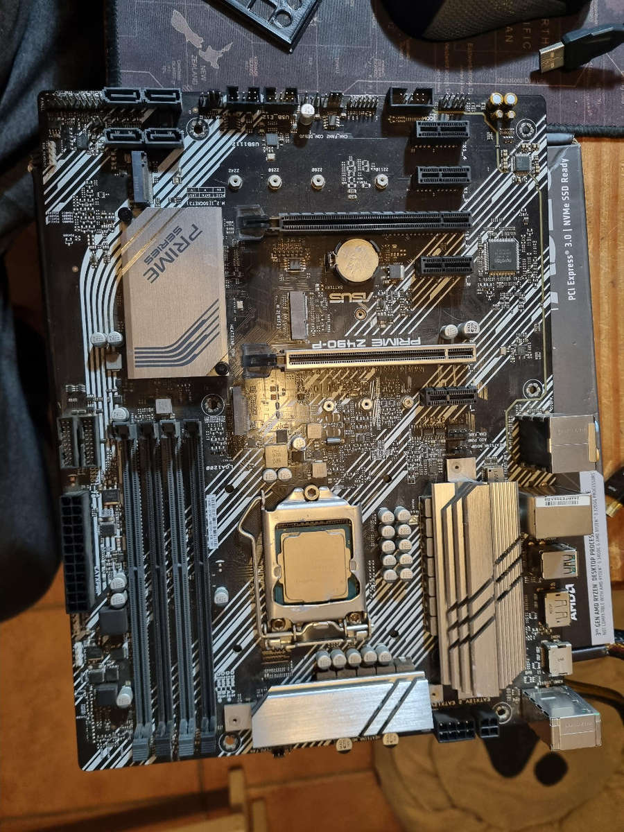 Asus prime lga 1200 motherboard and cpu