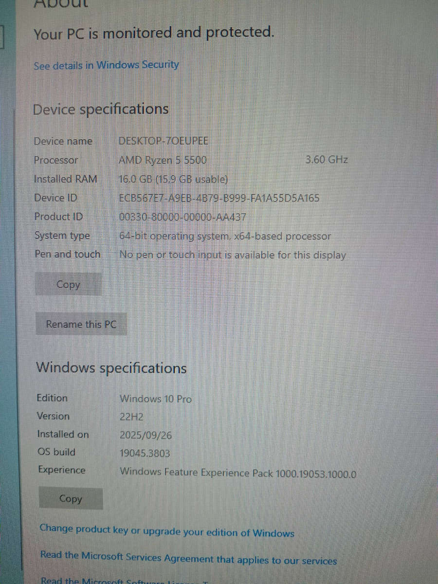 Ryzen 5 5500 gaming pc