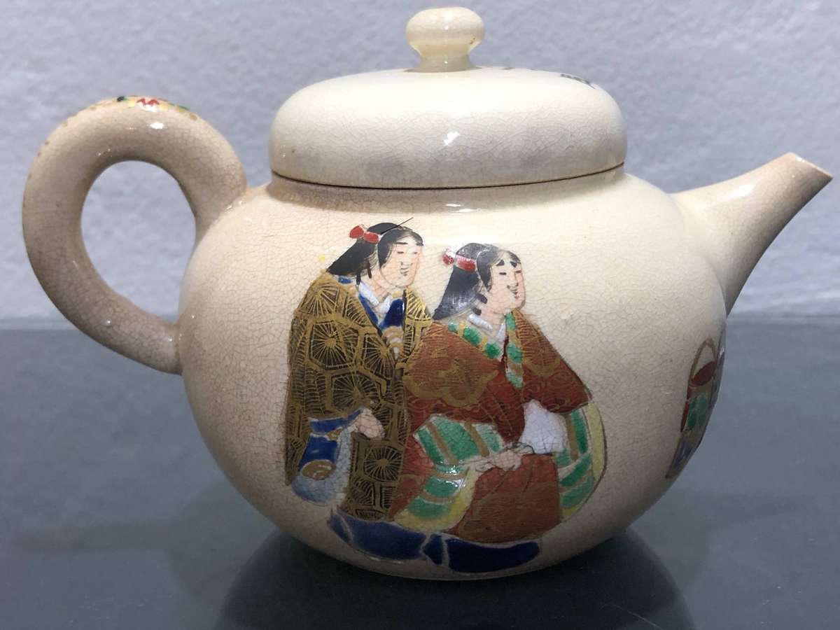 Satsuma Ware Tea Set Meiji Period