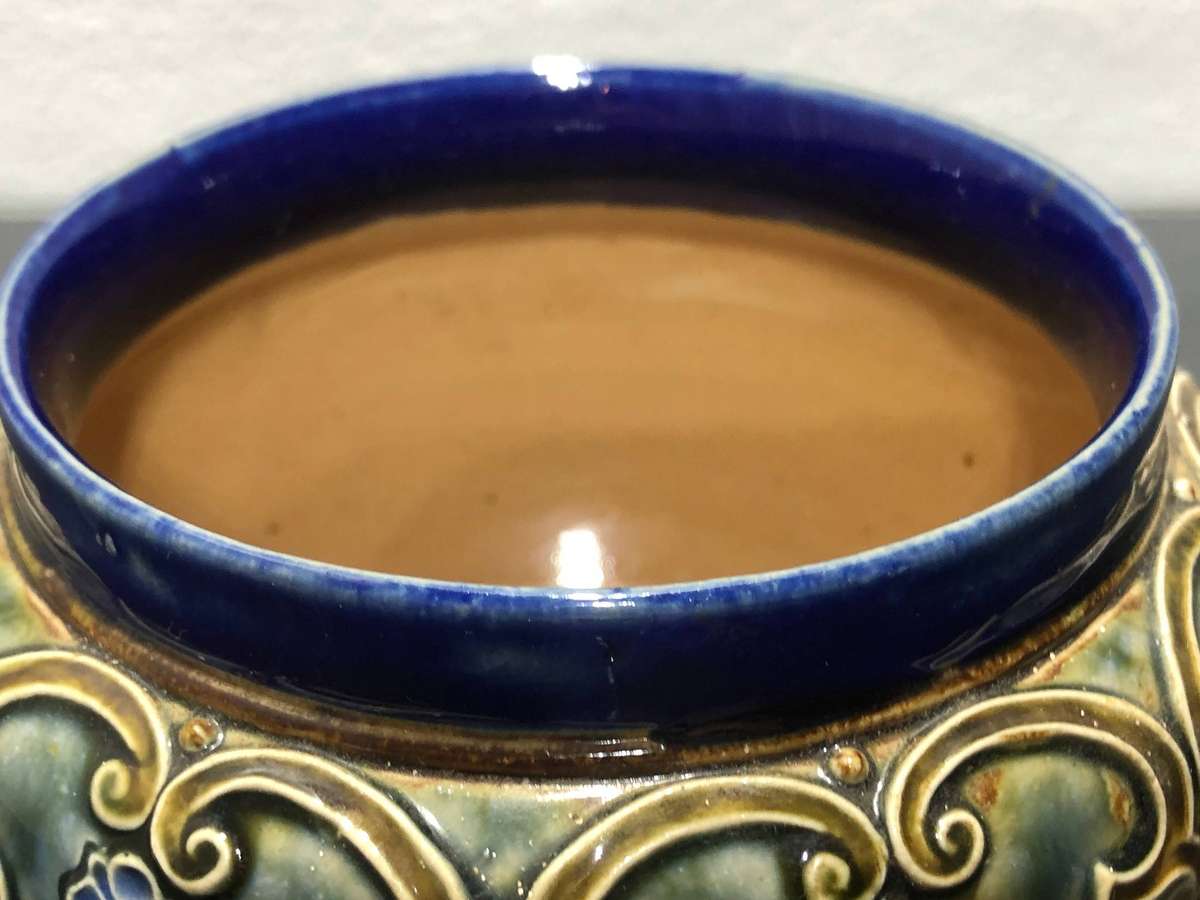 Glazed Royal Doulton Lambeth Stoneware Vase