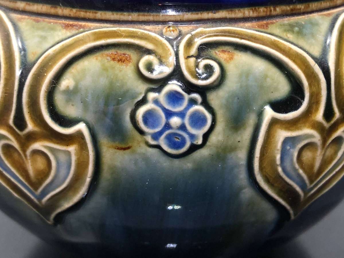 Glazed Royal Doulton Lambeth Stoneware Vase