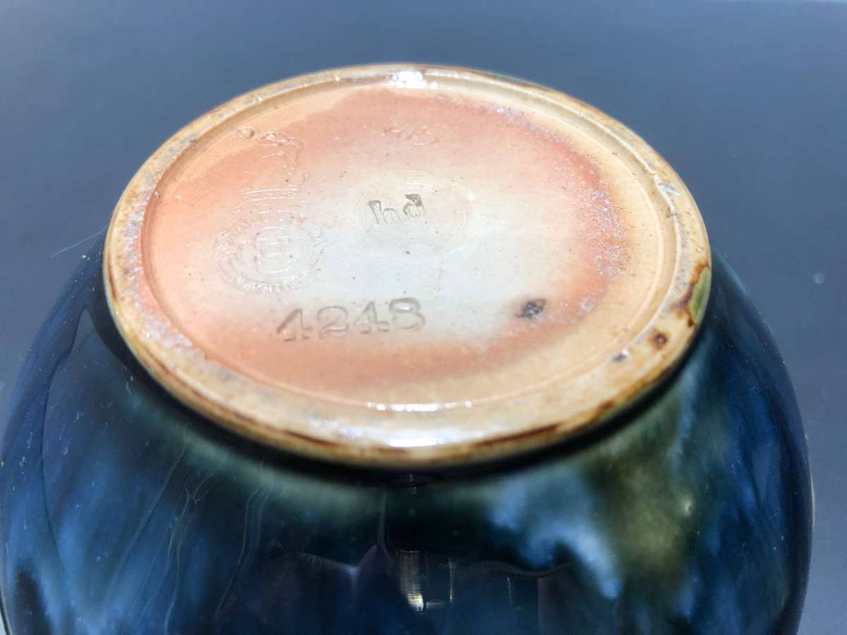 Glazed Royal Doulton Lambeth Stoneware Vase