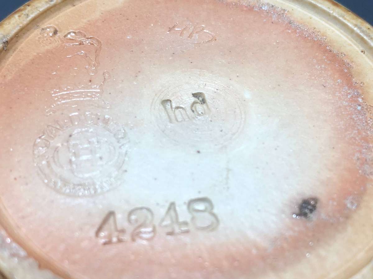 Glazed Royal Doulton Lambeth Stoneware Vase